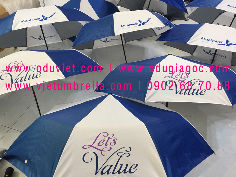 xưởng sản xuất ô dù cầm tay in logo quảng cáo